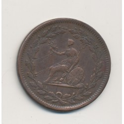 Angleterre - Token mercure et brittania - cuivre - TB 2