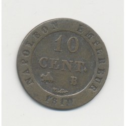 10 Centimes à l'N couronné - 1810 B Rouen - billon - TB+