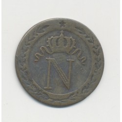 10 Centimes à l'N couronné - 1810 B Rouen - billon - TB+ 2
