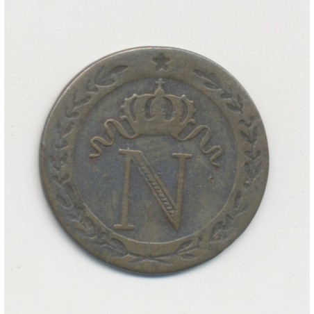 10 Centimes à l'N couronné - 1810 B Rouen - billon - TB+