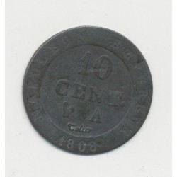 10 Centimes à l'N couronné - 1808 A Paris - TTB