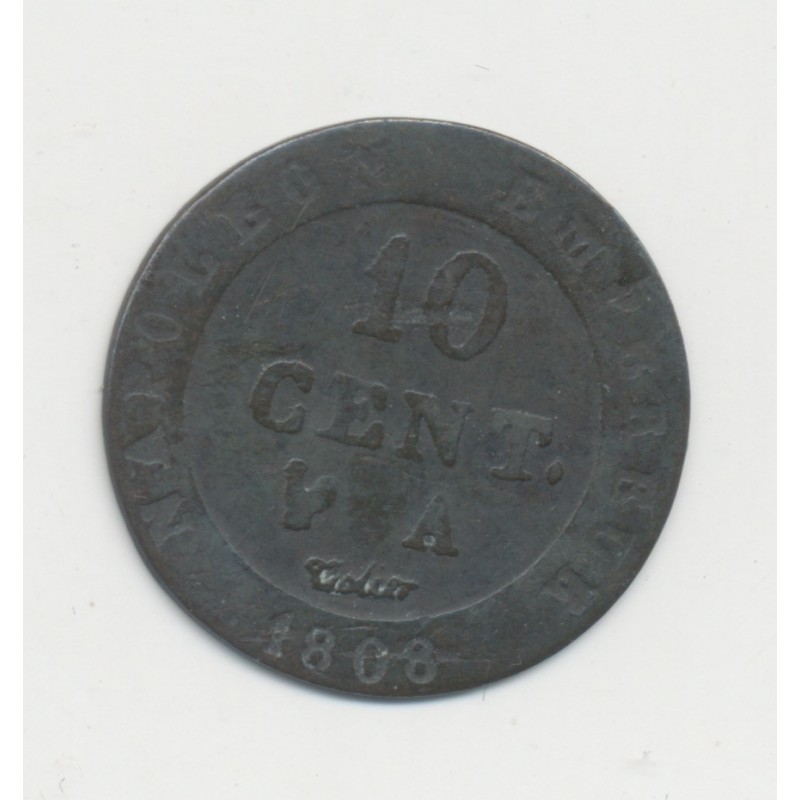 10 Centimes à l'N couronné - 1808 A Paris - TTB