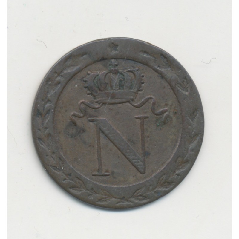 10 Centimes à l'N couronné - 1808 BB Strasbourg - TB+