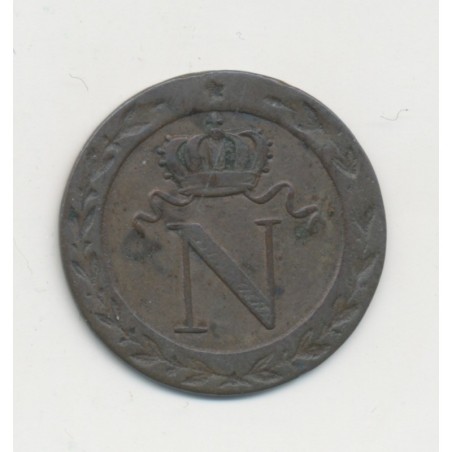 10 Centimes à l'N couronné - 1808 BB Strasbourg - TB+