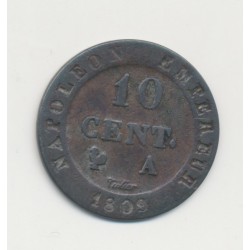 10 Centimes à l'N couronné - 1809 A Paris - TB+
