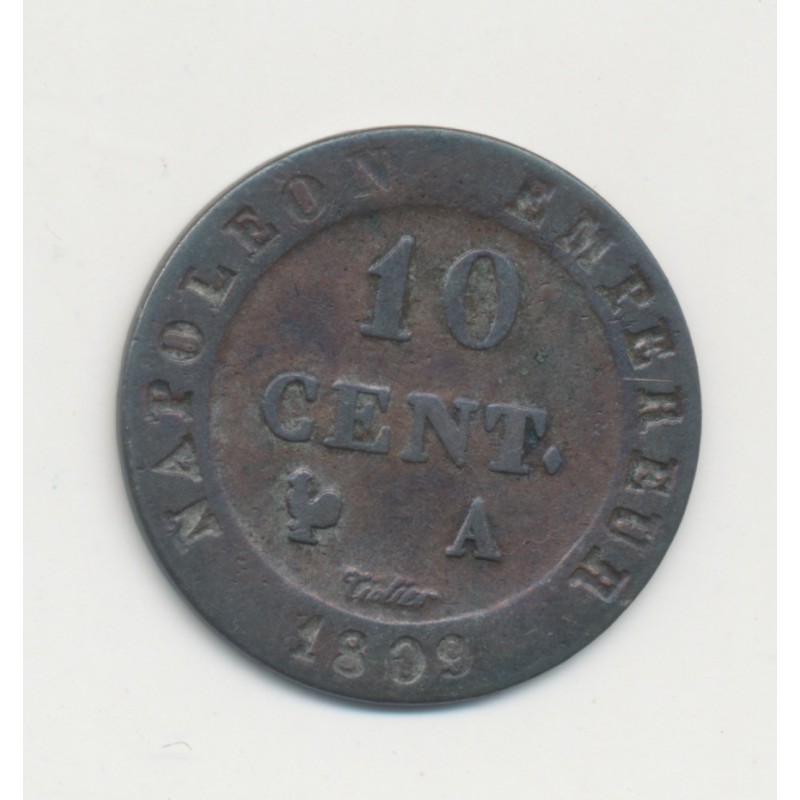 10 Centimes à l'N couronné - 1809 A Paris - TB+