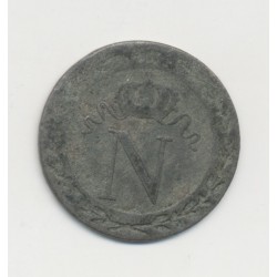 10 Centimes à l'N couronné - 1810 B Rouen - billon - B/TB 2