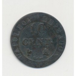 10 Centimes à l'N couronné - 1809 A Paris - TB