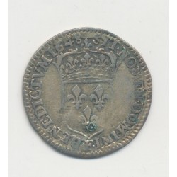 Louis XIV - 1/12 écu mèche longue - 1648 F Angers - TB 2