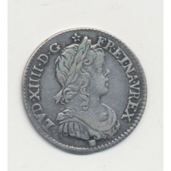 Louis XIV - 1/12 écu mèche longue - 1660 I Limoges - TTB