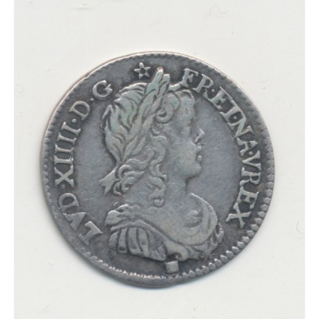 Louis XIV - 1/12 écu mèche longue - 1660 I Limoges - TTB