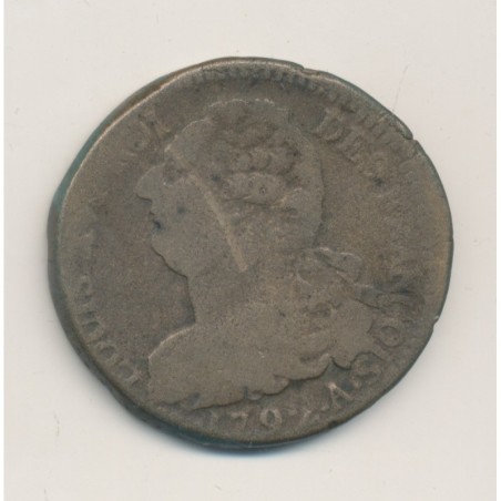 Louis XVI - 2 Sols François - 1792 A Paris -  cuivre - TB