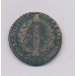 Louis XVI - 2 Sols - 1792 .A.A Metz - B/TB 2