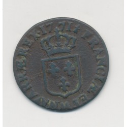 Louis XV - 1/2 Sol à la vieille tête - 1771 AA Metz - cuivre - B/TB 2