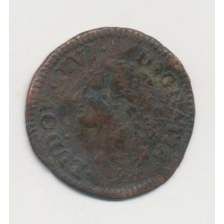 Louis XVI - 1/2 Sol - 1781 H la rochelle - cuivre - TB