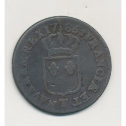Louis XVI - Sol - 1785 T Nantes - cuivre - TB 2