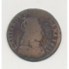 Louis XIV - Liard de France - 1655 R Nimes - cuivre - B/TB
