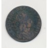 Louis XIV - Liard de France - 1655 E Meung sur loire - cuivre - B/TB