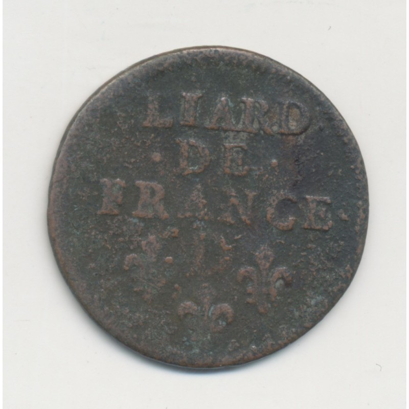Louis XIV - Liard de France - 1657 D Vimy - cuivre - B+