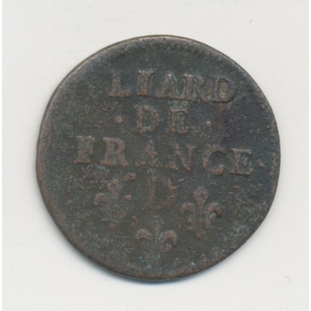 Louis XIV - Liard de France - 1657 D Vimy - cuivre - B+