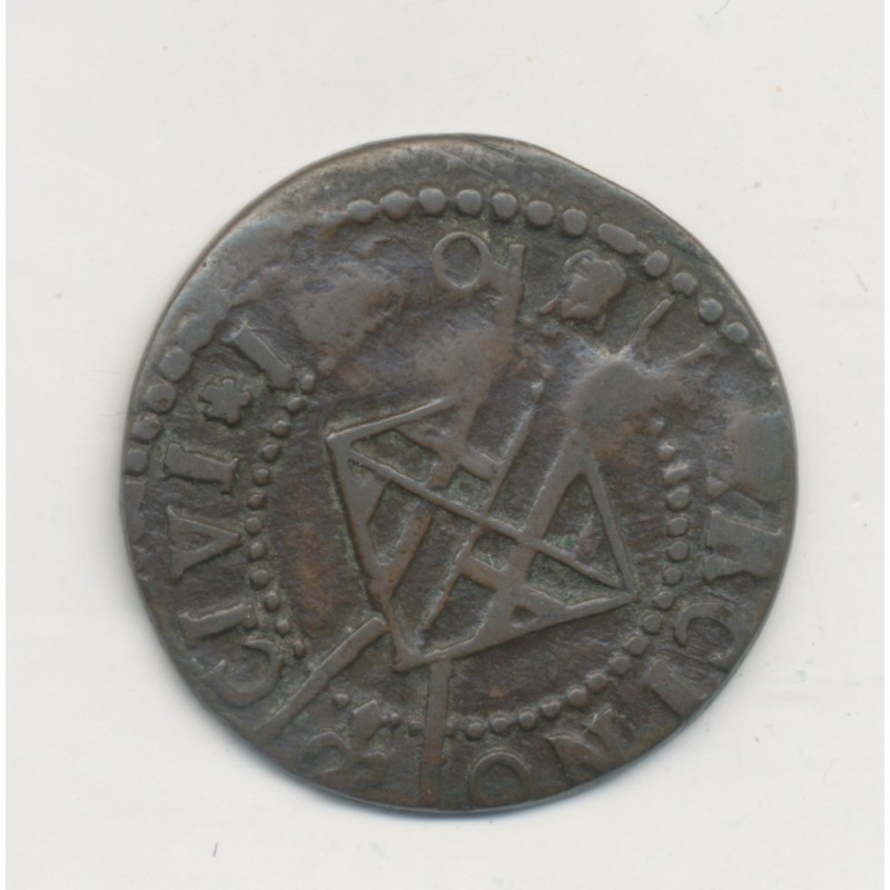 Louis XIV - Sizain petit tête - 1645 Barcelone - Franco-Catalan - TB