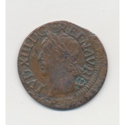 Louis XIII - Double tournois - 1642 H La rochelle - TB+