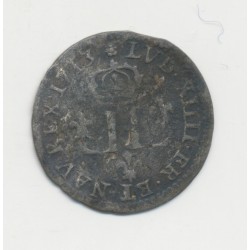 Louis XIV - 15 Deniers 1713 AA Metz - billon - TB