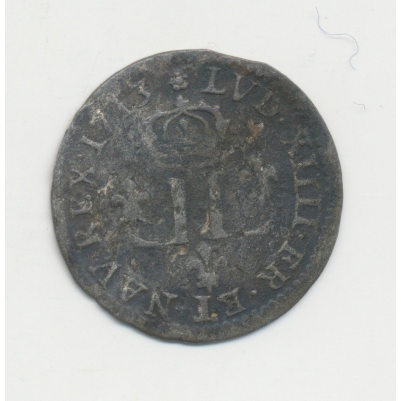 Louis XIV - 15 Deniers 1713 AA Metz - billon - TB