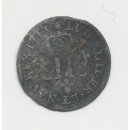 Louis XIV - 15 Deniers 1713 AA Metz - billon - TB