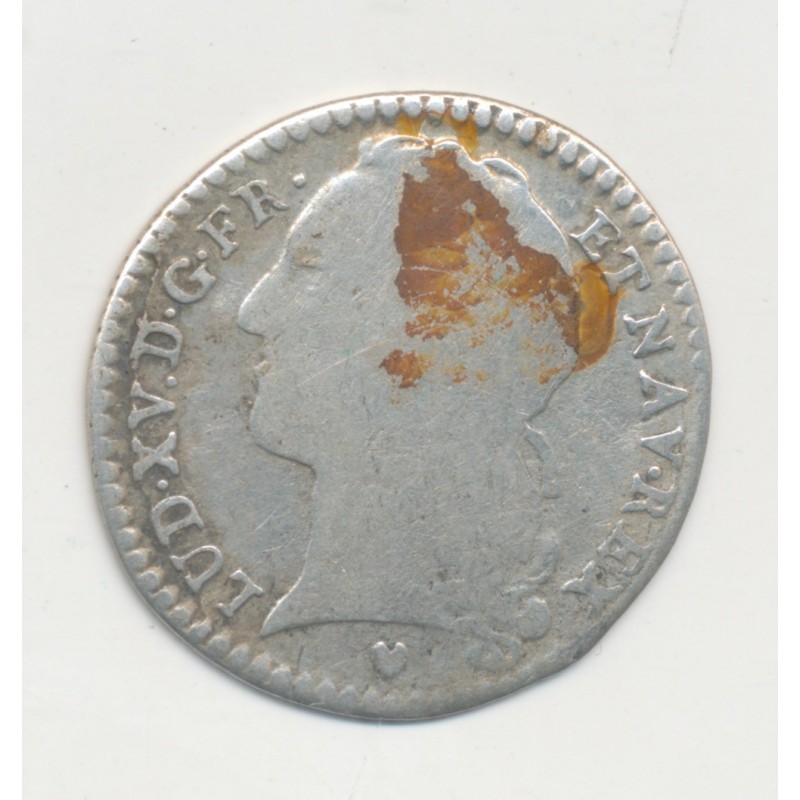 Louis XV - 1/10 écu au bandeau - 1741 E Tours - B/TB