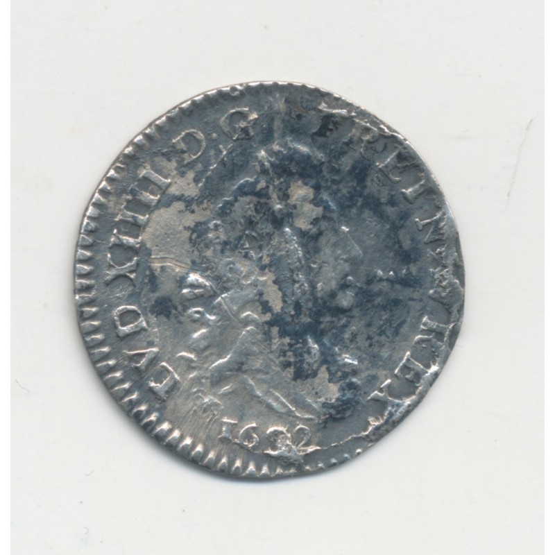 Louis XIV - 4 Sols aux 2L - 1692 E Tours - TB/TB+
