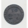 Allemagne - Westphalie - 10 Centimes 1812 C Cassel - cuivre - TTB
