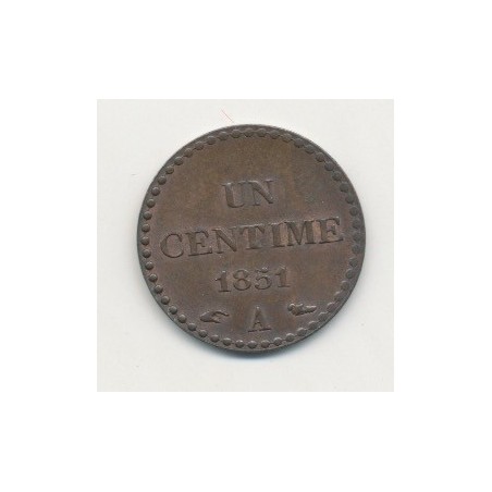 1 Centime Dupré - 1851 A Paris