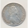 Louis XV - Écu vertugadin - 1716 T Nantes - argent - réformé - TTB+