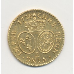 Louis XV - Louis d'or aux lunettes - 1728 L Bayonne - SUP+ 2