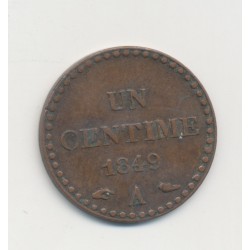1 Centime Dupré - 1849 A Paris - TTB+