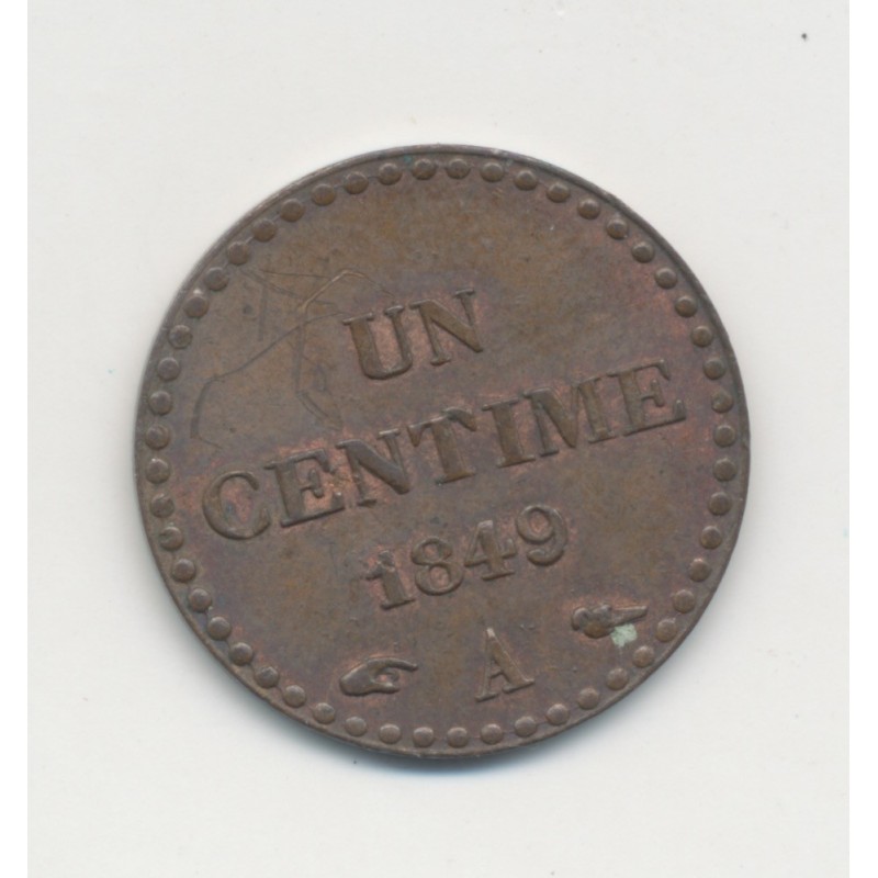 1 Centime Dupré - 1849 A Paris - SUP