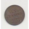 1 Centime Dupré - 1849 A Paris - SUP