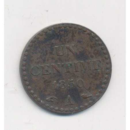 1 Centime Dupré - 1850 A Paris - SUP