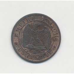 1 Centime Napoléon III - 1853 BB Strasbourg - Tête nue - TTB+ 2