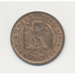 1 Centime Napoléon III - Tête laurée - 1862 K Bordeaux 2