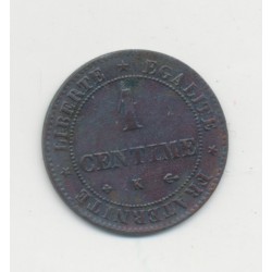 1 Centime Cérès - 1872 K Bordeaux - TB+ 2