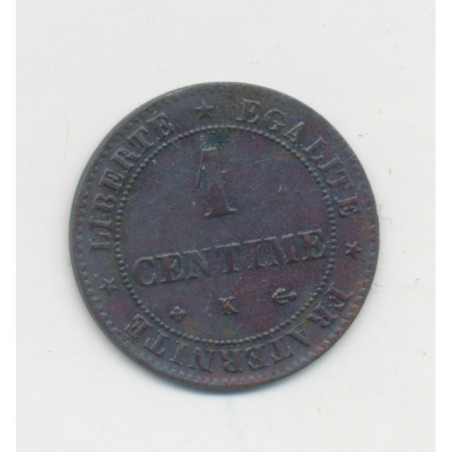 1 Centime Cérès - 1872 K Bordeaux - TB+