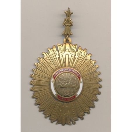 Étoile du soleil du Pérou - Commandeur - bronze doré et émail