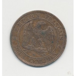 2 centimes Napoléon III - 1853 A Paris - Tête nue - TTB+ 2