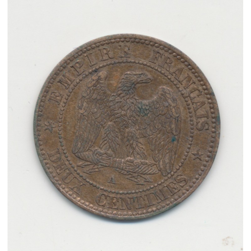 2 centimes Napoléon III - 1853 A Paris - Tête nue - TTB+