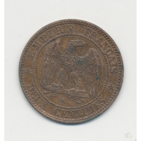 2 centimes Napoléon III - 1853 A Paris - Tête nue - TTB+