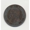 2 centimes Napoléon III - 1853 BB Strasbourg - Tête nue - TB+