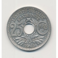 25 centimes Lindauer - 1916 souligné - TTB+
