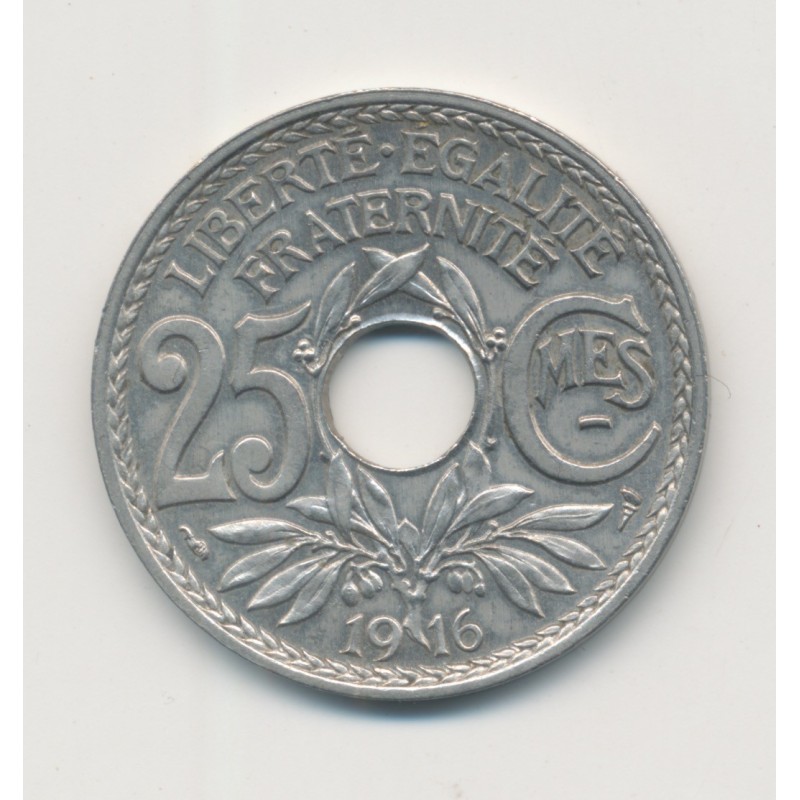 25 centimes Lindauer - 1916 souligné - TTB+
